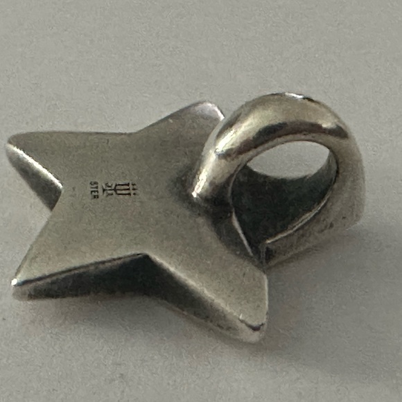 Retired James Avery Sterling Smooth Heart Slider Pendant - Picture 4 of 8